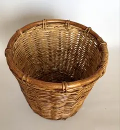 藤　ラタン　ダストボックス ゴミ箱　小物入れ