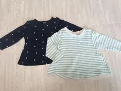 petit main 90サイズ トップス 2枚セット