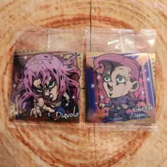 ジョジョの奇妙な冒険 シールウエハース ドッピオ　ディアボロ　R　2点