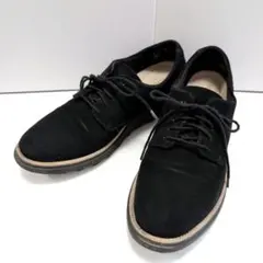 클라크스 샤론노엘 누백 레이스 업 슈즈 블랙 25.0