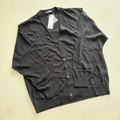 GU ウォッシャブルシアーニット カーディガン L