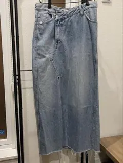 ZARA ロングデニムスカート　24