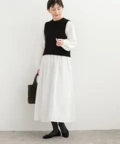 美品　アーバンリサーチドアーズ　ベスト付きワンピース
