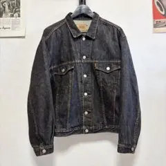極上美品　80s 日本製　リーバイス　ブラックデニム　先染め　L ジャケット