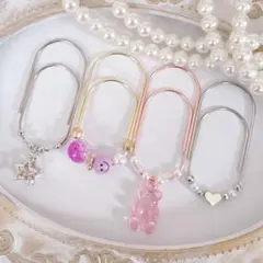 4点セット ペーパークリップ saving バインダー貯金 クリップ