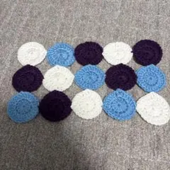 かぎ針編み コースター 4色セット