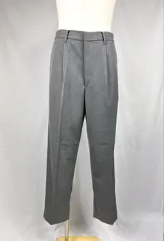 UNIQLO CユニクロタックワイドテーパードパンツSize.M GR