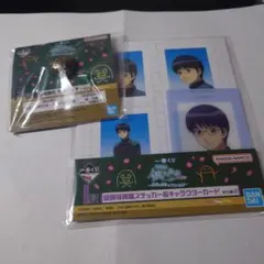 一番くじ 3年Z組銀八先生 F賞 銀魂高校 校章バッヂ　志村新八I賞セット