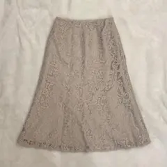 美品★[ナチュラルビューティーベーシック]レーススカートのサムネイル