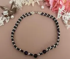 ラピスラズリ パワーストーン ネックレス 磁石着脱 簡単 上品 大人アクセサリー