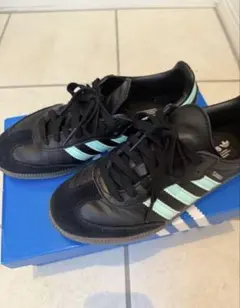 サンバadidas SAMBA Black/MintBlue ティファニーブルー - メルカリ