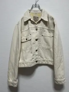 古着 ラルフローレン デニムジャケット オフホワイト