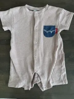EDWIN ベビー 半袖ロンパース ワッフル素材　70-80size/ピンクのサムネイル