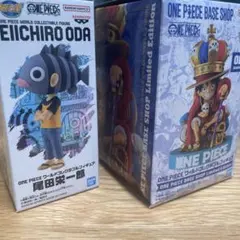 ONE PIECE BASE SHOP ワーコレ 2点セット ルフィ 尾田栄一郎 - メルカリ