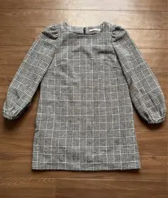 【美品】dazzlin ダズリン　千鳥　チェック　ワンピース　M   冬