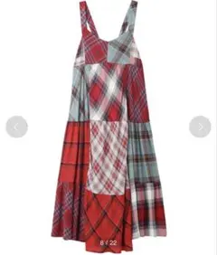 ミルクフェド PLAID PATCHWORK DRESS MILKFED.のサムネイル
