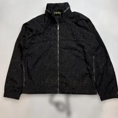 フェンディ ズッカ柄 リバーシブルジャケット フリース 黒 ブルゾン