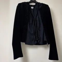 FOXEY BOUTIQUE ベロアジャケット ブラック 38のサムネイル
