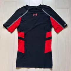 Under Armour コンプレッション Tシャツ MD/MM 黒/赤