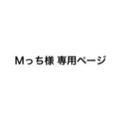 Ｍっち様専用ページ