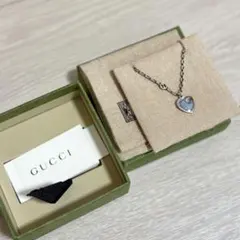 グッチ（GUCCI） インターロッキングG エナメル ハート ネックレスのサムネイル