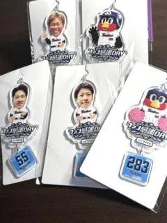 東京ヤクルトスワローズ アクリルキーホルダー 5個セット