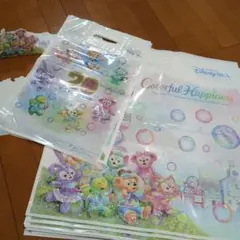 ダッフィー　カラフルハピネス　ランチョマット　ショッパー　ショッピングバッグ