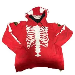 Vanson Leathers スケルトンパーカー レッド　Lサイズのサムネイル
