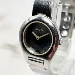 673 稼動 GUCCI 時計 レディース 6700L シルバー ブラック GUCCI - 673 稼動 GUCCI 時計 レディース 6700L シルバー ブラックの