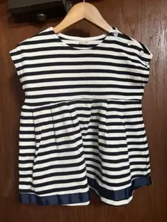 petit main ストライプ Tシャツ 130