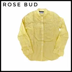 ROSE BUD 玫瑰花蕾 法式亞麻襯衫 長袖 黃色 麻 均碼