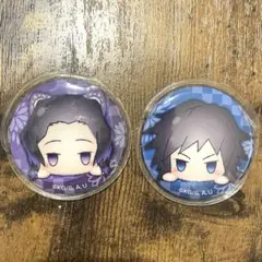 鬼滅の刃 冨岡義勇 胡蝶しのぶ缶バッジ 2個セット