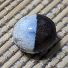 06688 黒白天珠 19x18mm 黒から白へ 陰陽 天地