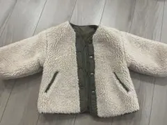 ボアとキルティングのジャケット