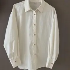 GU ジーユー 長袖シャツ　ブラウス S 美品のサムネイル