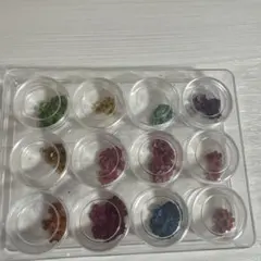 花形ネイルパーツ 12個セット　押し花
