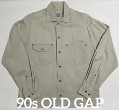 90s OLD GAP L/S Shirts Sサイズ