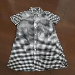 チェック柄 半袖ワンピース 130サイズ