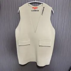 BEAMS GOLF Vネック ロング ニットベスト