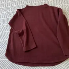 秋色　リラシク　ワインレッド　トップス　Ｍサイズ　ベロア　高級感　新品