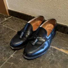 【箱袋付 】Berwickタッセルローファー 8491BCLEBK 25.5cm