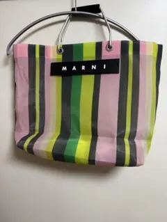MARNI メッシュトートバッグ 巾着袋付 美品 - メルカリ