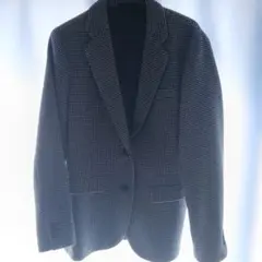 テーラードジャケット Lサイズ 黒白チェック