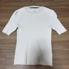 PROPORTION BODY DRESSING リブニット 半袖 ベージュのサムネイル