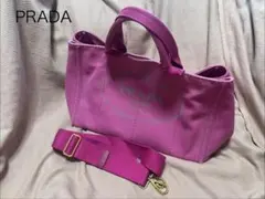 PRADA プラダ カナパ ピンク ハンドバッグ　トートバッグ 158