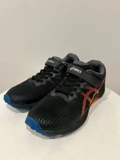 【美品】アシックス　キッズスニーカー　21.5cm レーザービーム　黒