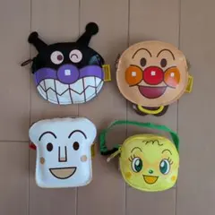 アンパンマン　ばいきんまん　しょくぱんまん　メロンパンナ　コインケース