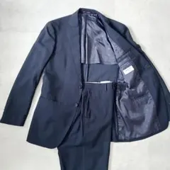 美品 オリヒカ Smart10month ストレッチ スーツ Y5 ネイビー 紺