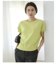 【お値下げ中♡美品】UNFILO イエロー 半袖ニットのサムネイル