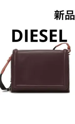 新品　ディーゼル ショルダーバッグ クロスボディバッグ カラーボルドー